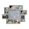 J.M.Deco Picture Frame Collage Large Wall Hanging Photo Frames Elegant Tree Collage Frame Gifts for Family Friends 4x6 inch Home Wall Decor Gallery Display main