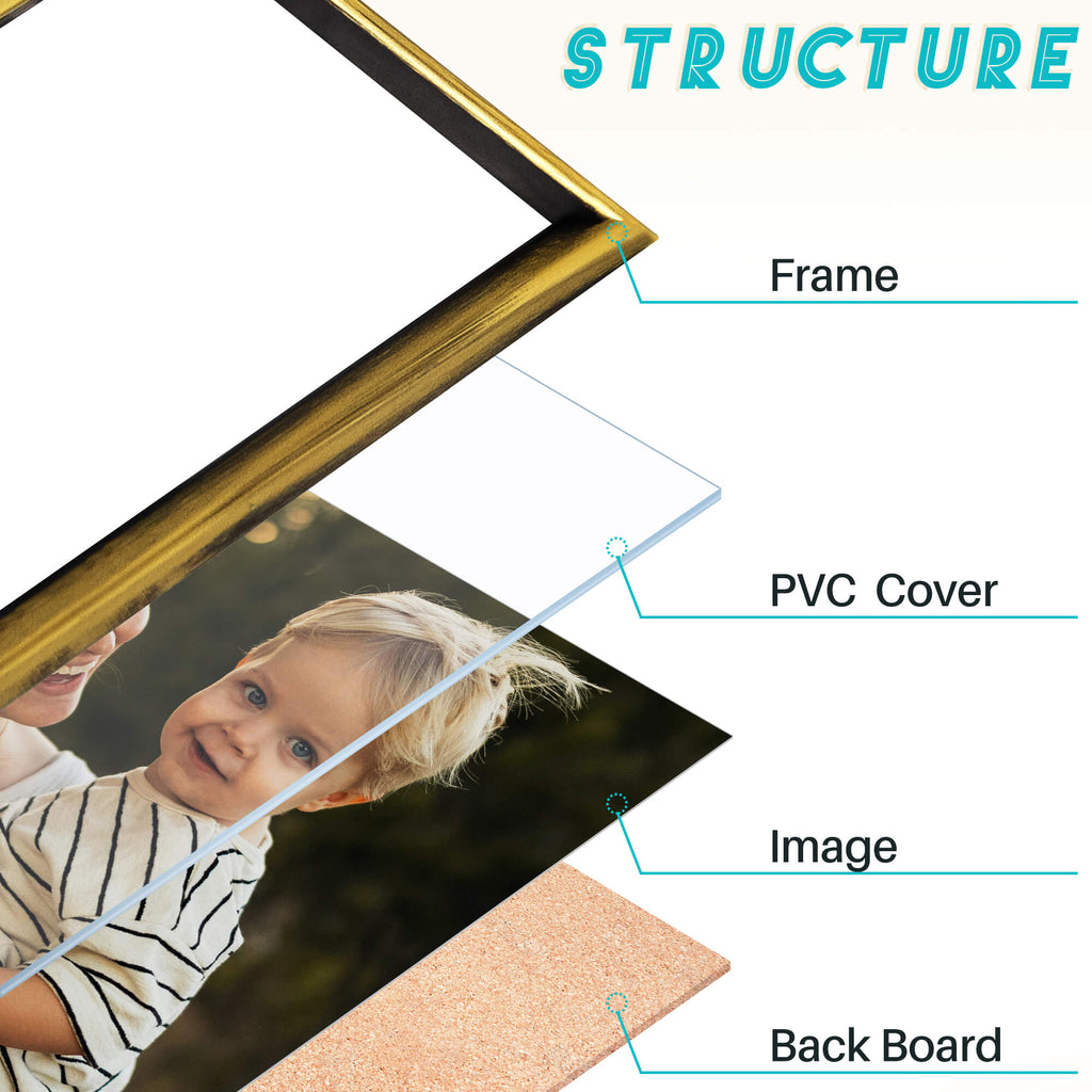J.M.Deco 9-Slot Arched Collage Picture Frame  4x6 Photos  Wall Hanging structure